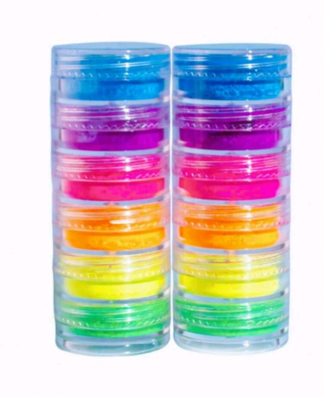 Neon powder 5 stack jar