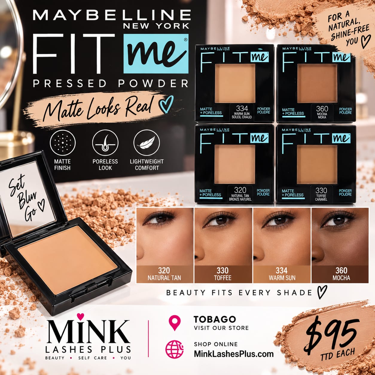 Maybelline fit me pressed powder