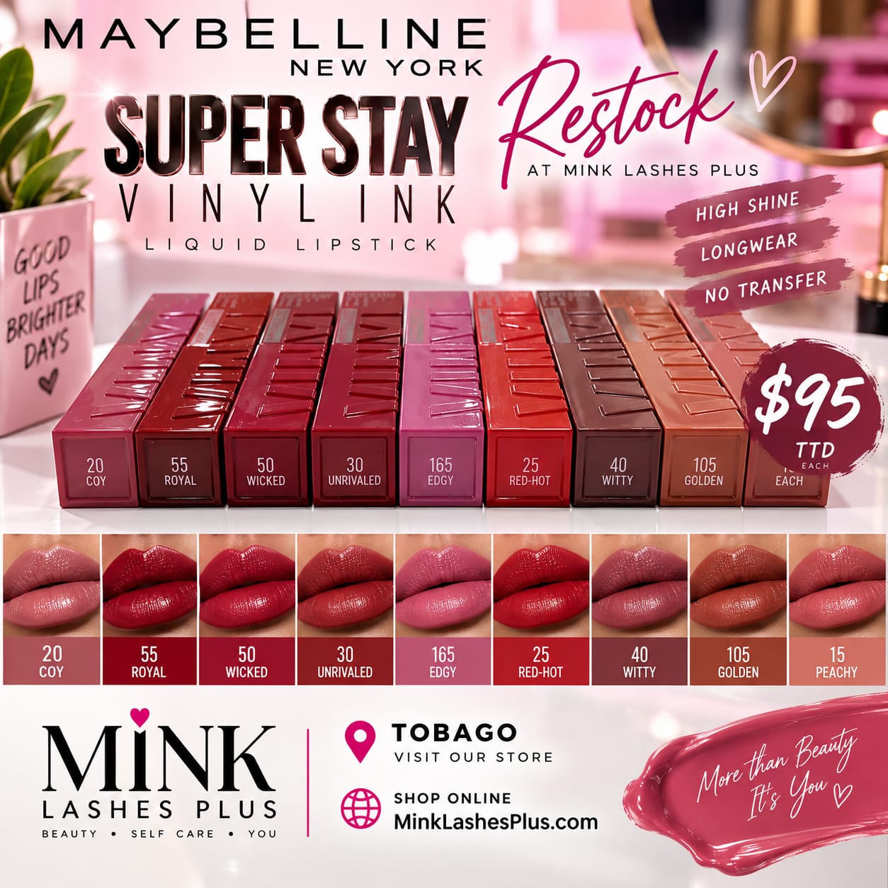 Maybelline vinyl ink lipstick