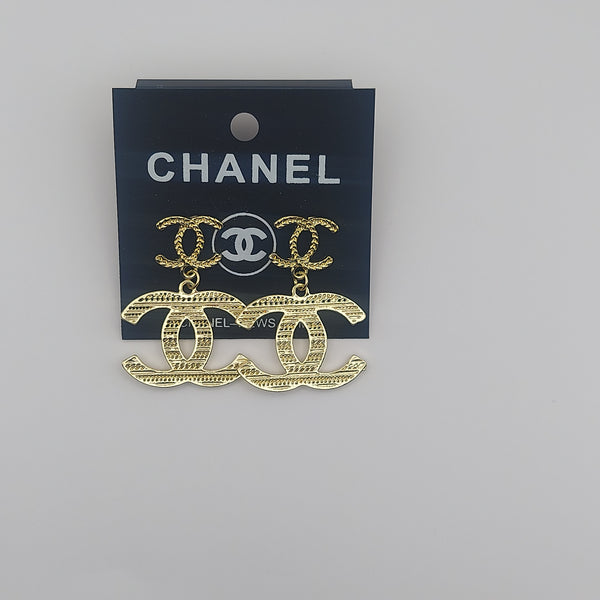 Chanel inspired hanging earrings