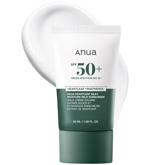 Anua heartleaf silky moisture sunscreen