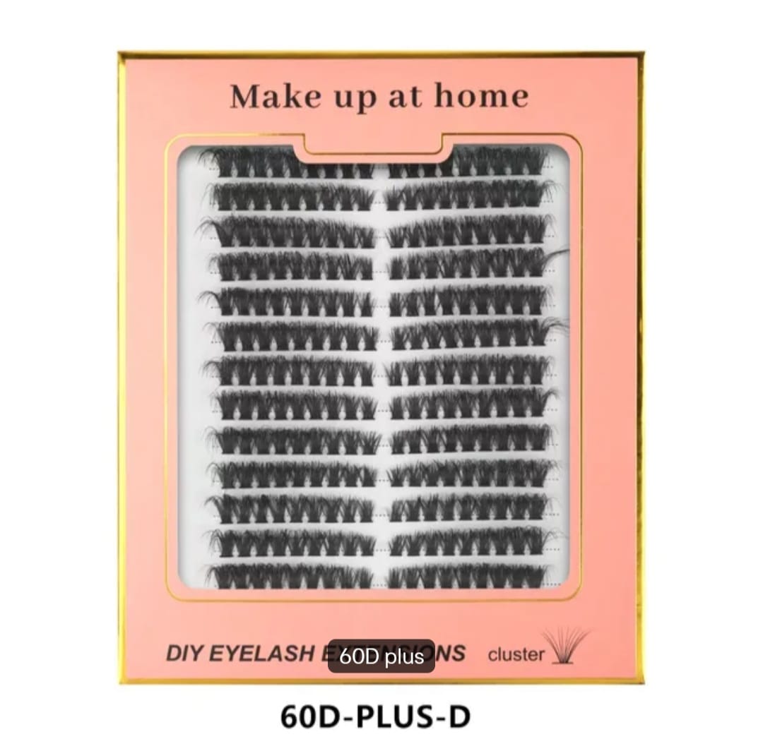 DIY cluster eyelashes