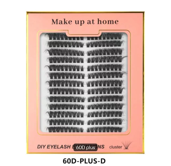 DIY cluster eyelashes